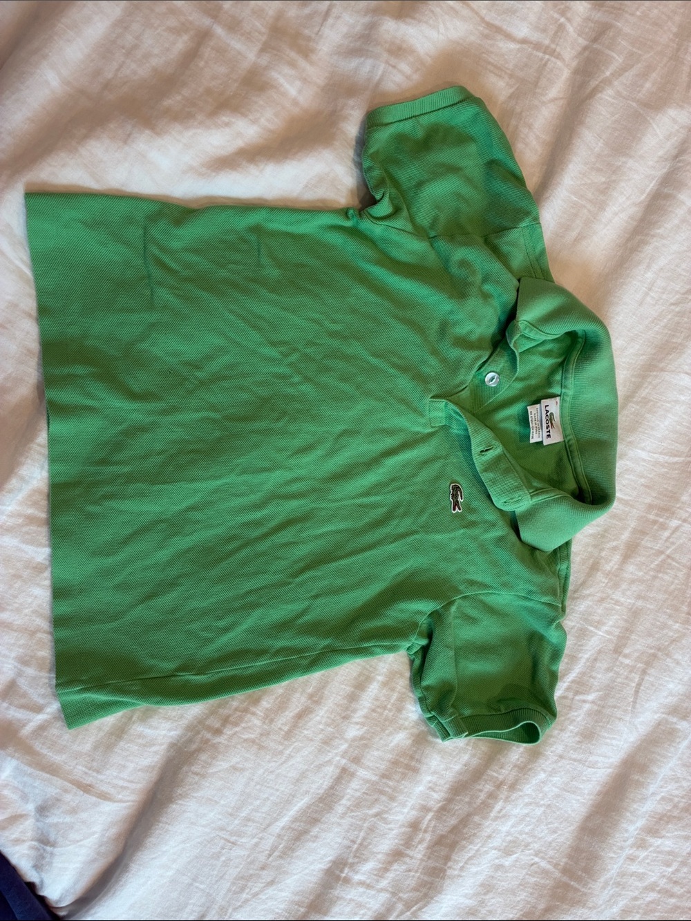 Lacoste Kids Bright Green Short Sleeve Polo